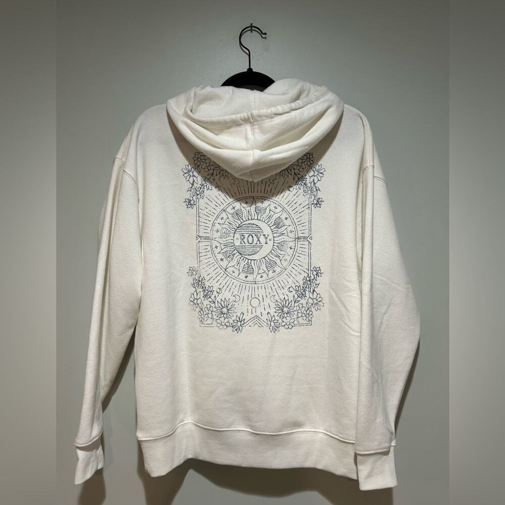 Roxy White Hoodie with Navy Logo NWT